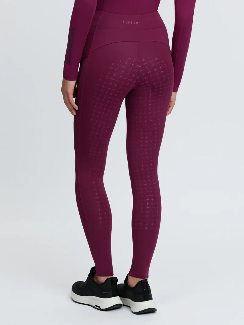 LeMieux Naomi Pull On Breeches Ladies in Blackberry-2