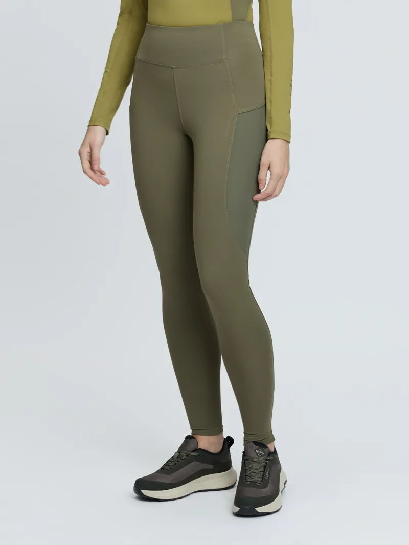 LeMieux Naomi Pull On Breeches Ladies in Willow Green