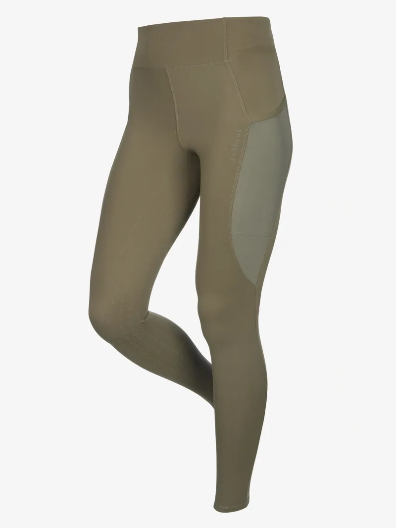 LeMieux Naomi Pull On Breeches Ladies in Willow Green-5