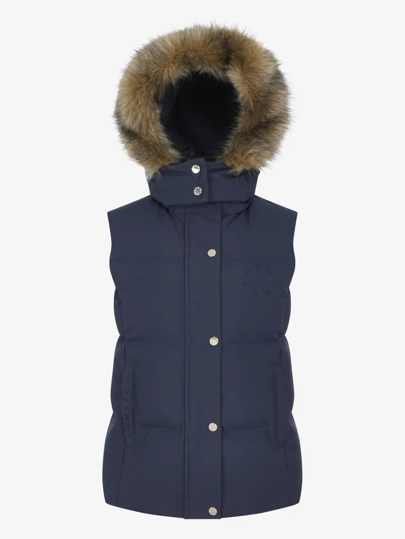 LeMieux Margot Hooded Gilet Ladies in Navy-10