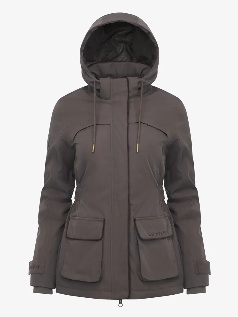 LeMieux Heritage Beatrice Waterproof Coat Ladies in Cocoa-11
