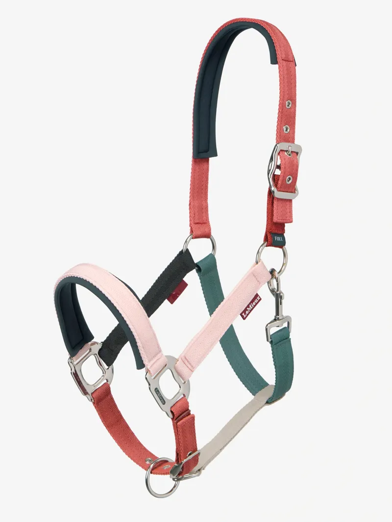 LeMieux Medley Headcollar in Spiced Earth and Petal and Aloe