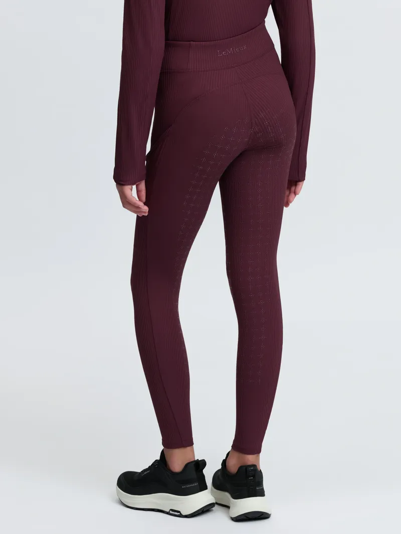 LeMieux Orla Ribbed Pull Ons Young Rider in Bramble-5