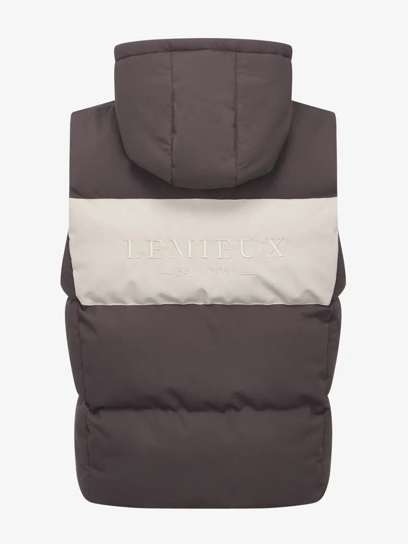 LeMieux Joey Young Rider Hooded Gilet in Cocoa-4