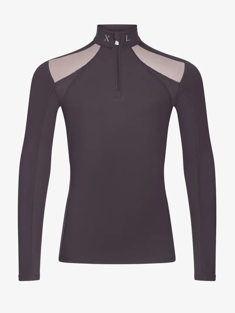LeMieux Mia Mesh Base Layer Young Rider in Cocoa-5