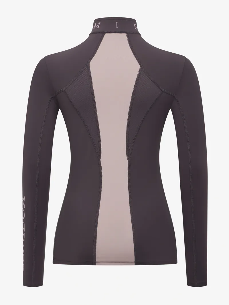 LeMieux Mia Mesh Base Layer Young Rider in Cocoa-6