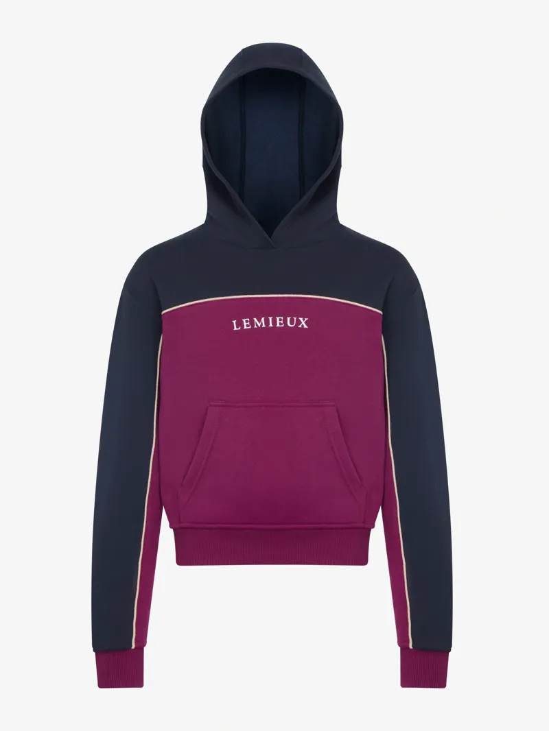 LeMieux Sadie Young Rider Hoodie in Blackberry-5