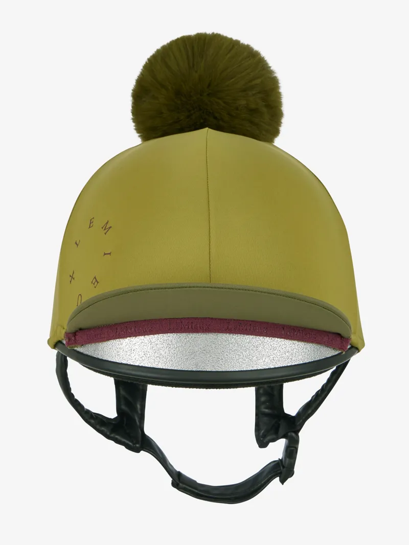 LeMieux Classique Pom Hat Silk in Gooseberry-3