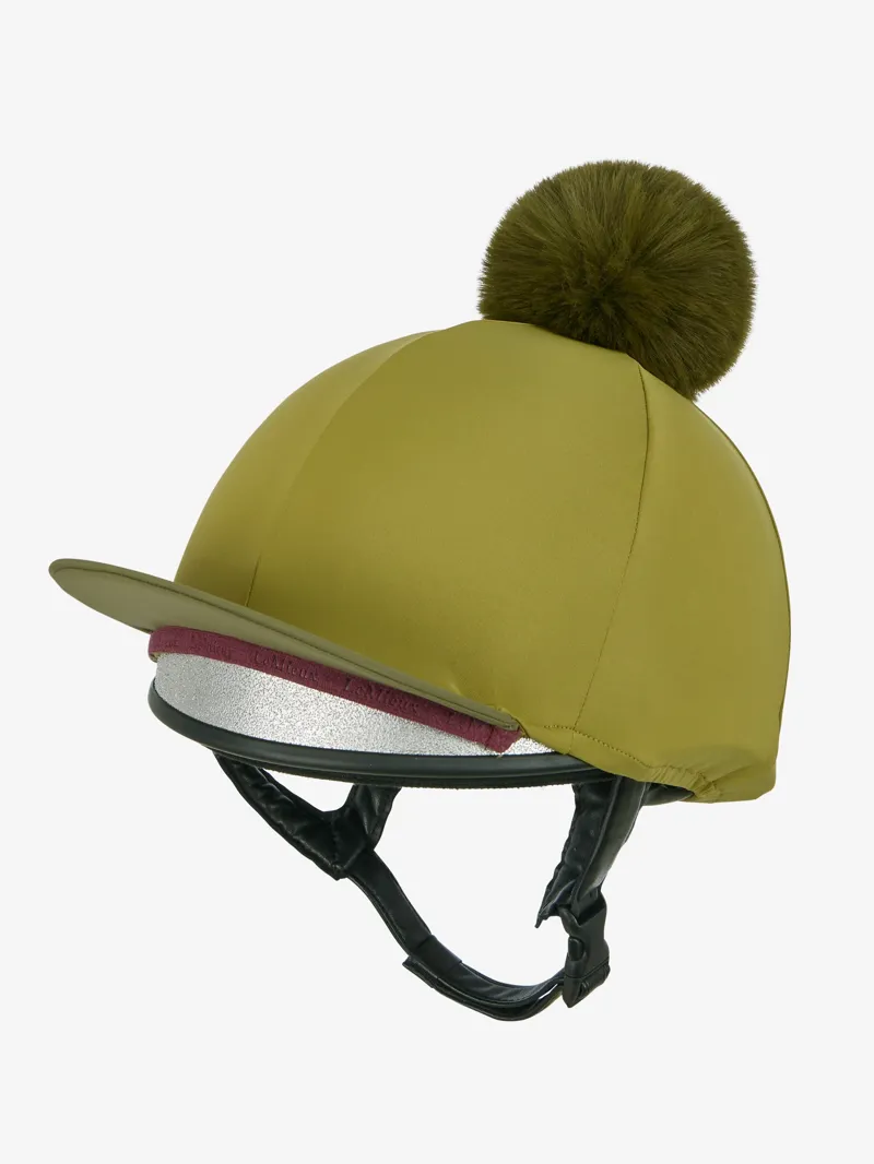 LeMieux Classique Pom Hat Silk in Gooseberry-5