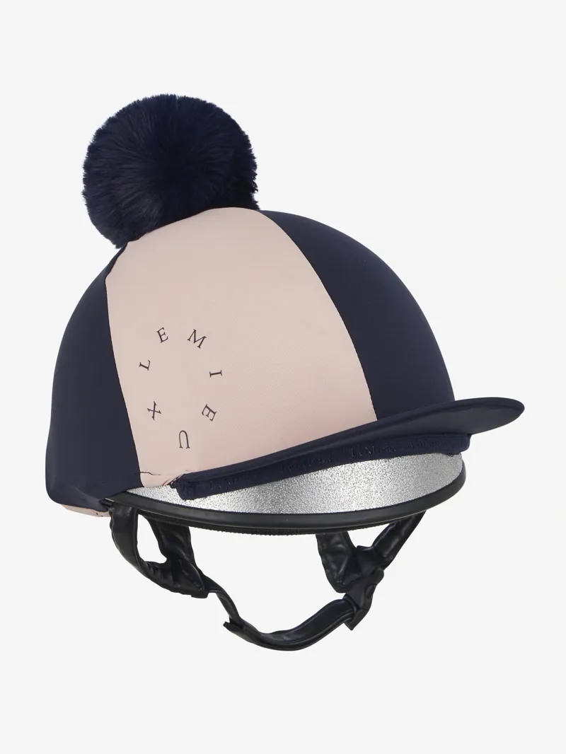 LeMieux Harlequin Hat Silk in Navy and Petal
