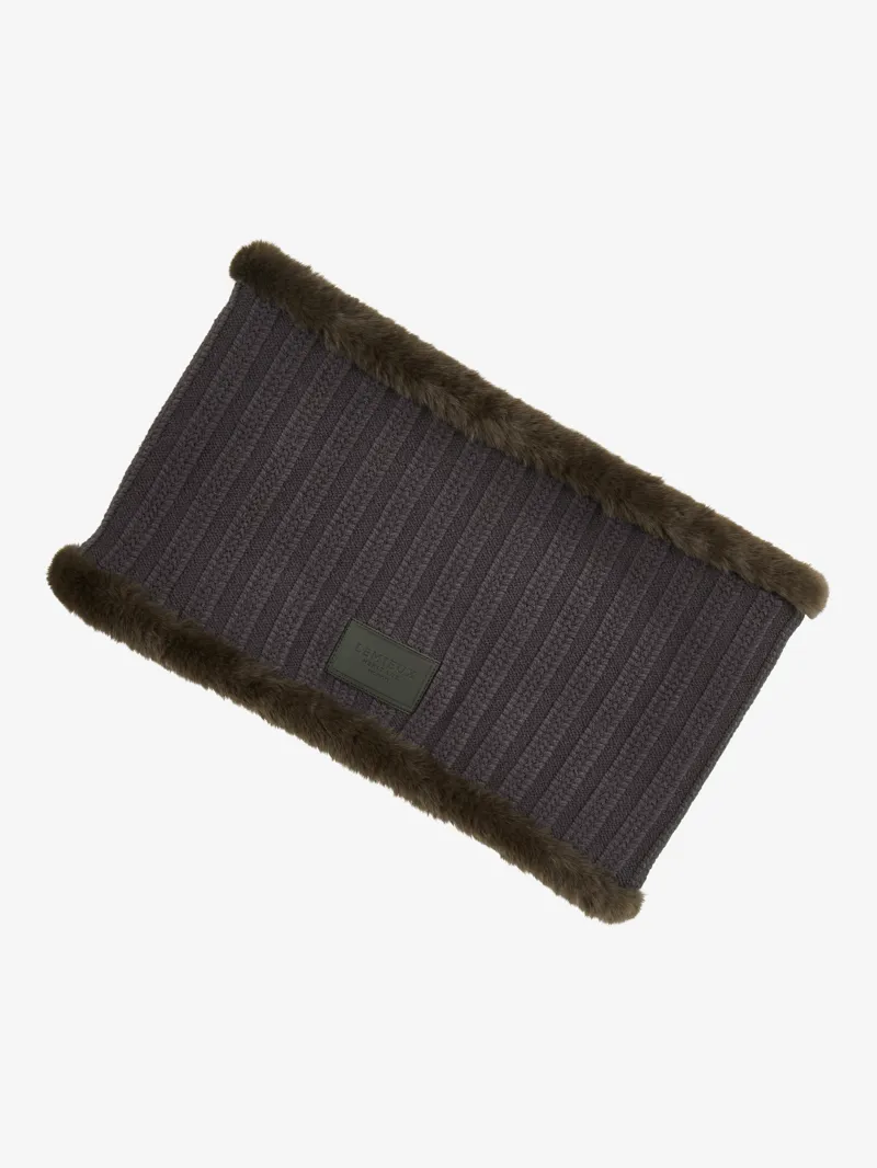 LeMieux Heritage Knitted Snood in Cocoa-2