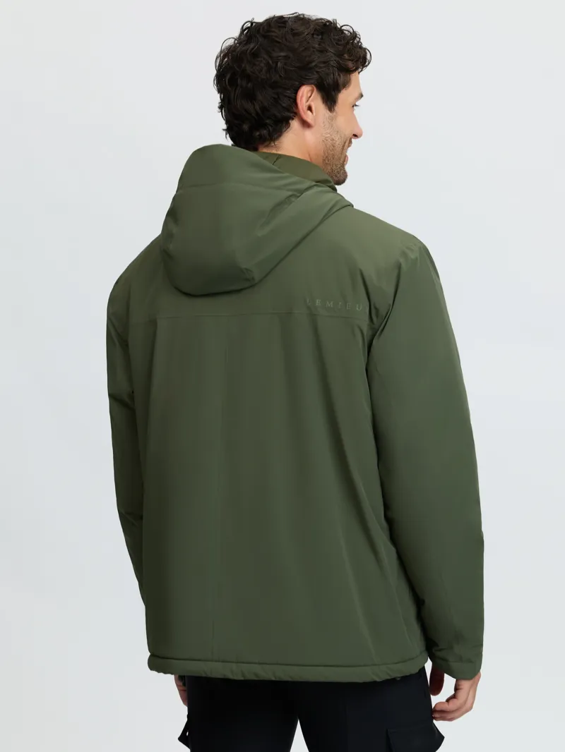 LeMieux Waterproof Anorak Mens in Olive-3