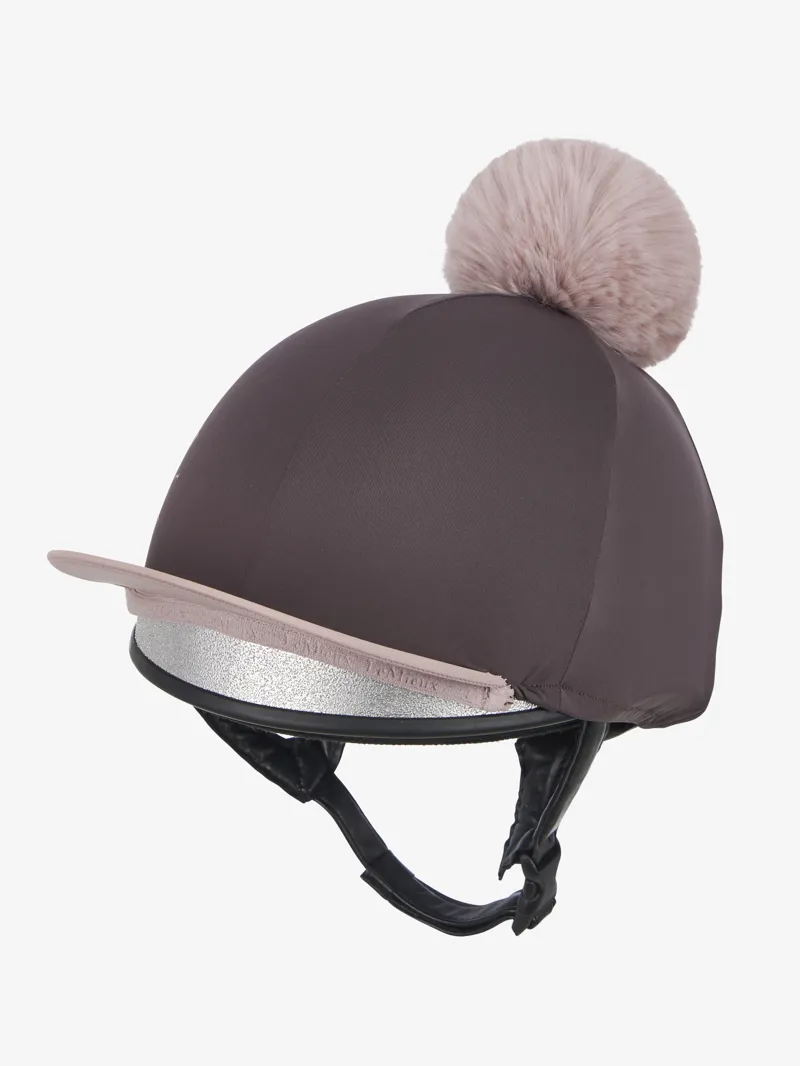 LeMieux Classique Pom Hat Silk in Cocoa-5