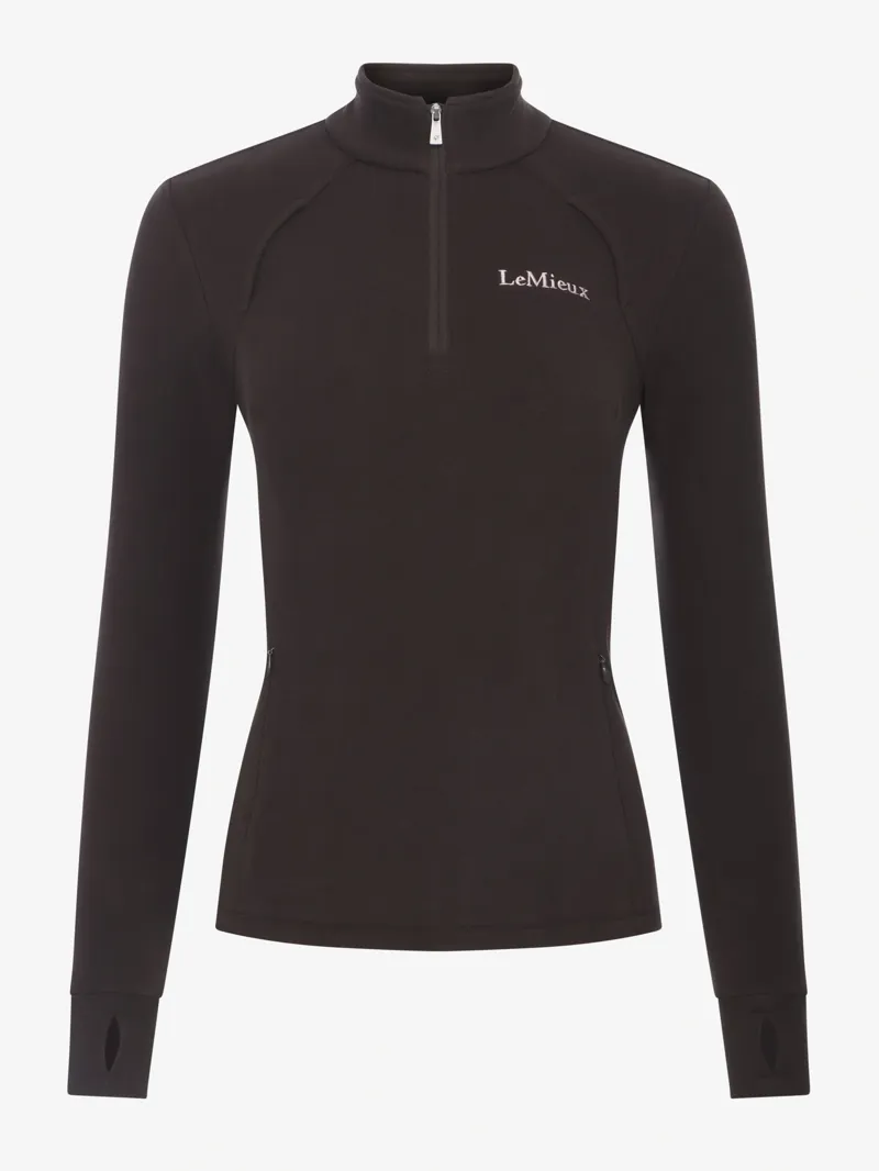 LeMieux Frances Quarter Zip Fleece Ladies in Cocoa-5