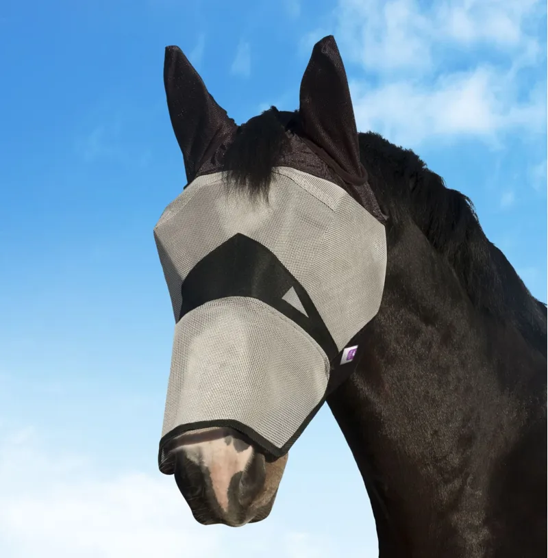 KM Elite Comfort Fly Mask with Ears and Nose
