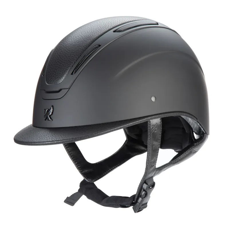 Karben Amity LTHR Riding Hat in Black-2