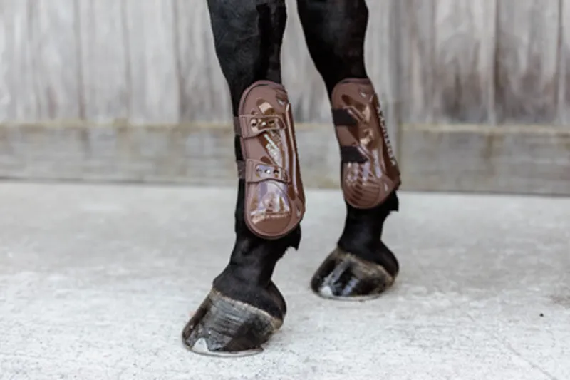 Kentucky Bamboo Elastic Tendon Boots in Brown-3