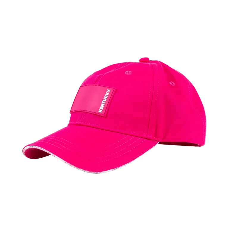 Kentucky Baseball Cap with Rubber Logo in Pink