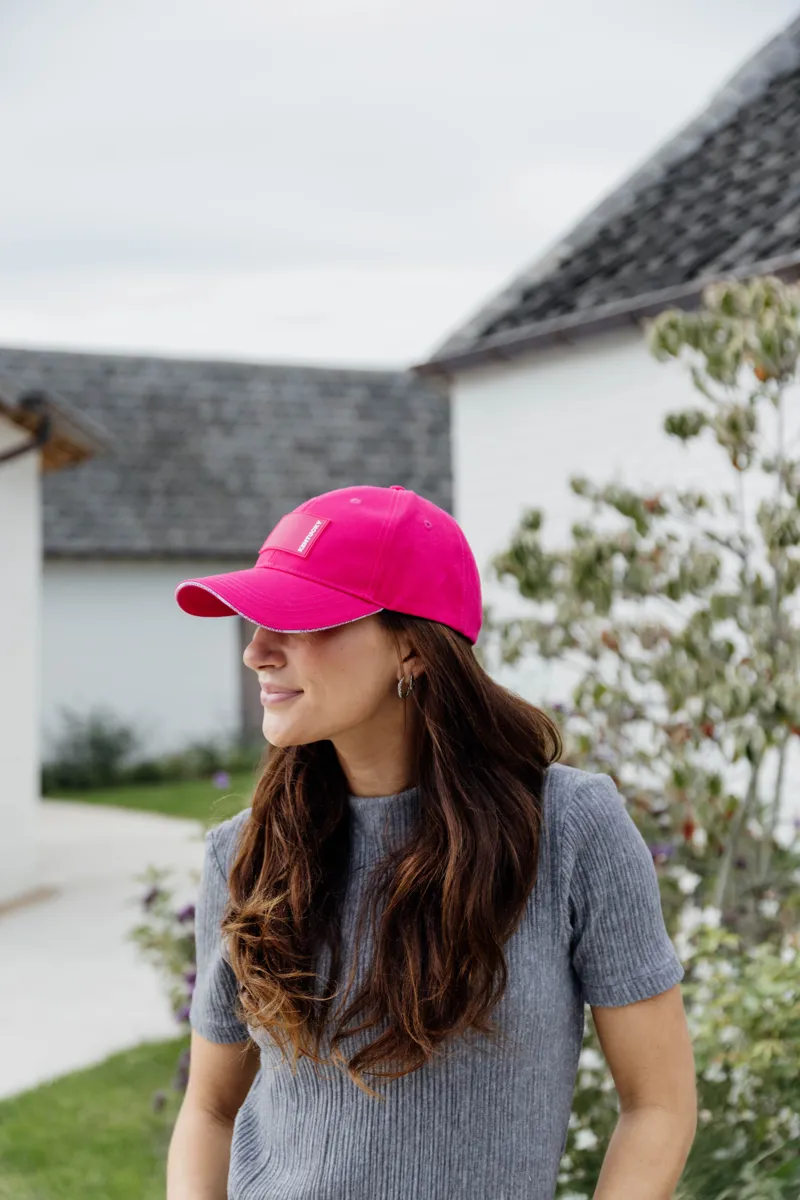Kentucky Baseball Cap with Rubber Logo in Pink-3