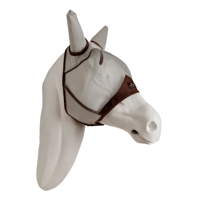 Kentucky Horsewear Classic Fly Mask with Ears - Silver-1