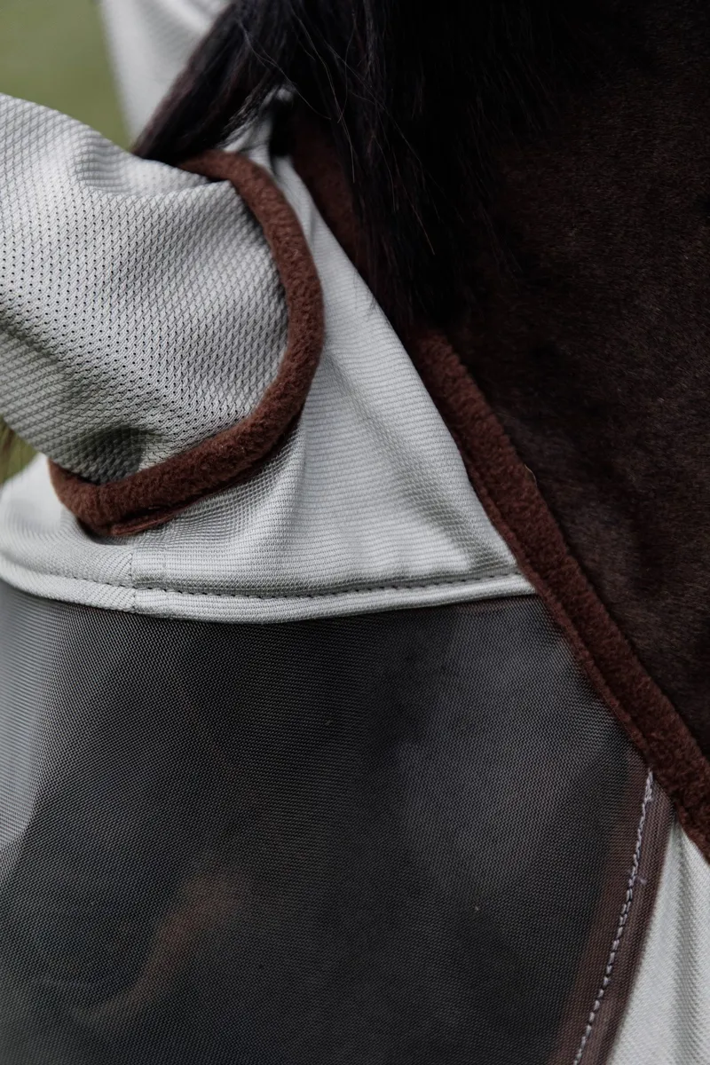 Kentucky Horsewear Classic Fly Mask with Ears - Silver-4
