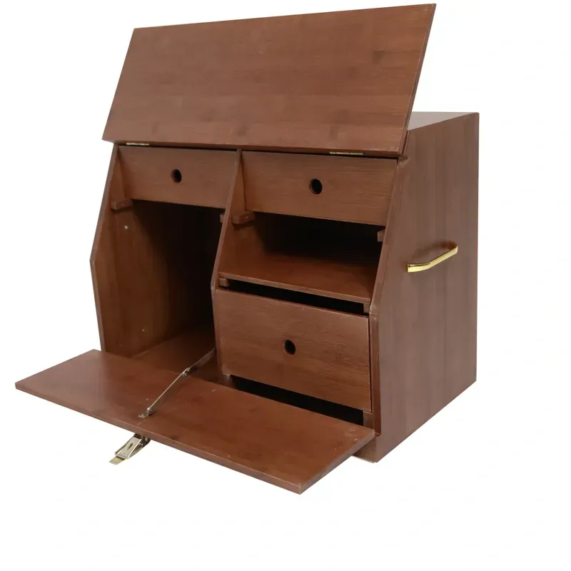 Kentucky Horsewear Deluxe Show Grooming Box in Brown-2