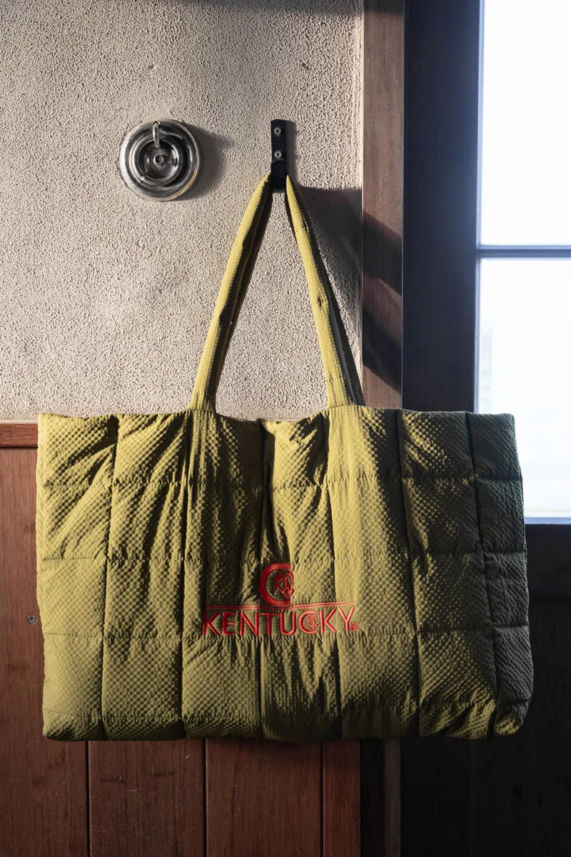 Kentucky Padded Bag with Logo in Khaki-3