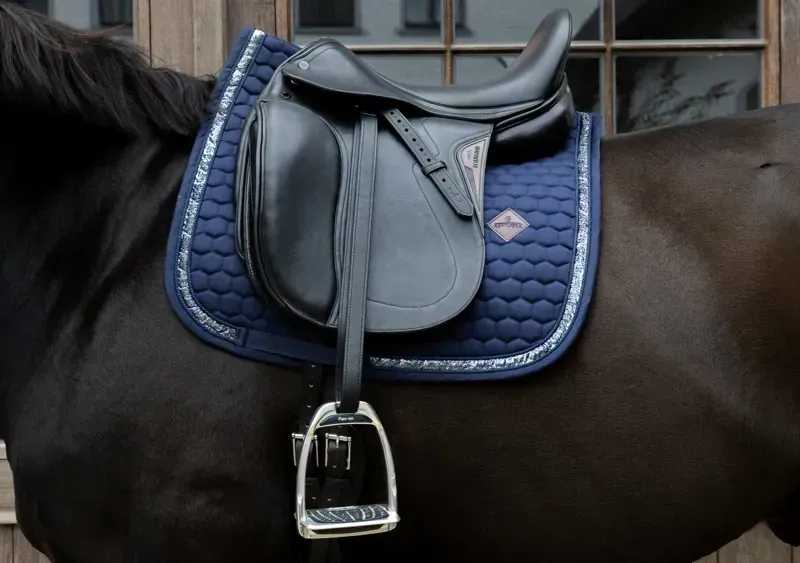 Kentucky Dressage Pad with Glitter Band in Navy-2