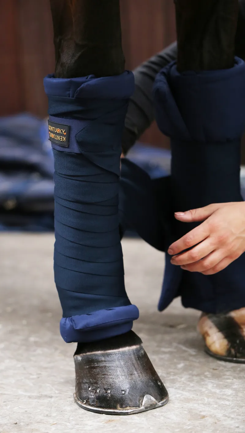 Kentucky Stable Bandages Pads in Navy-1