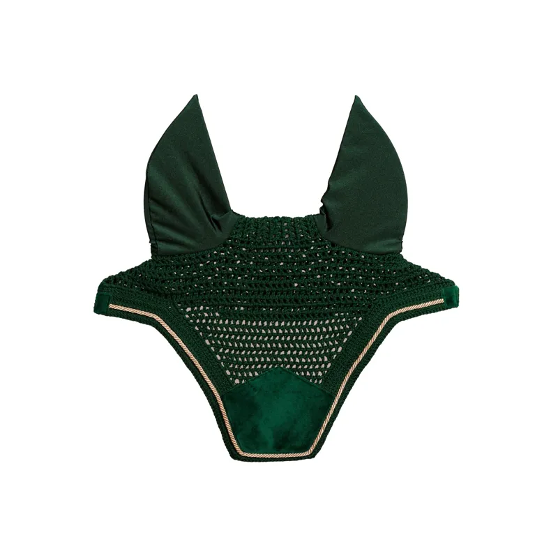 Kentucky Velvet Wellington Fly Veil in Dark Green