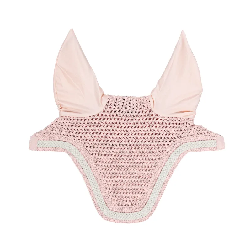 Kentucky Wellington Fly Veil with Plaited Cord in Light Rose