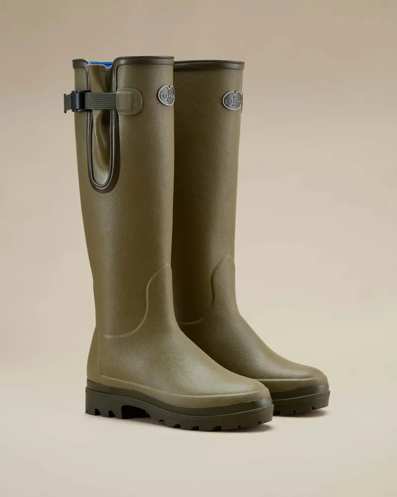 Le Chameau Vierzonord Wellingtons Ladies in Iconic Green-4