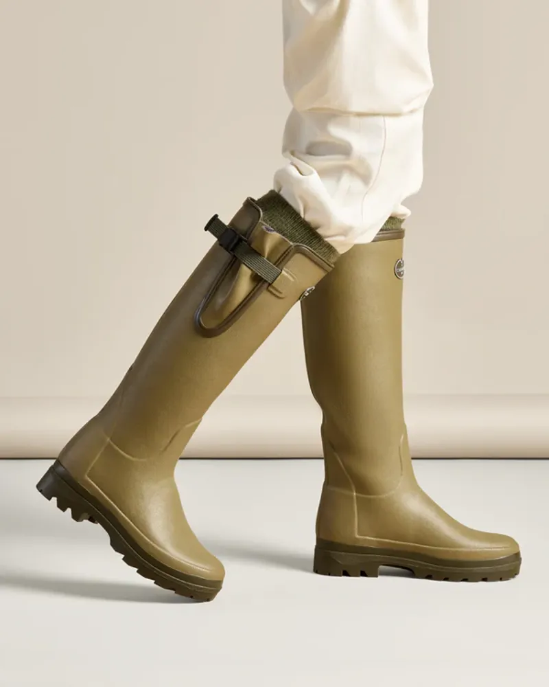 Le Chameau Vierzonord Wellingtons Ladies in Iconic Green-2