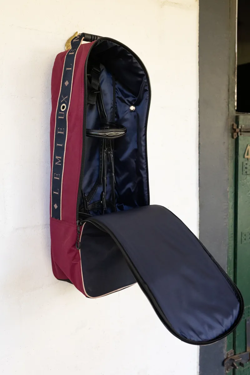 LeMieux Anatomical Bridle Bag in Blackberry-1