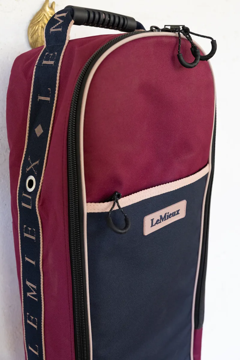LeMieux Anatomical Bridle Bag in Blackberry-3