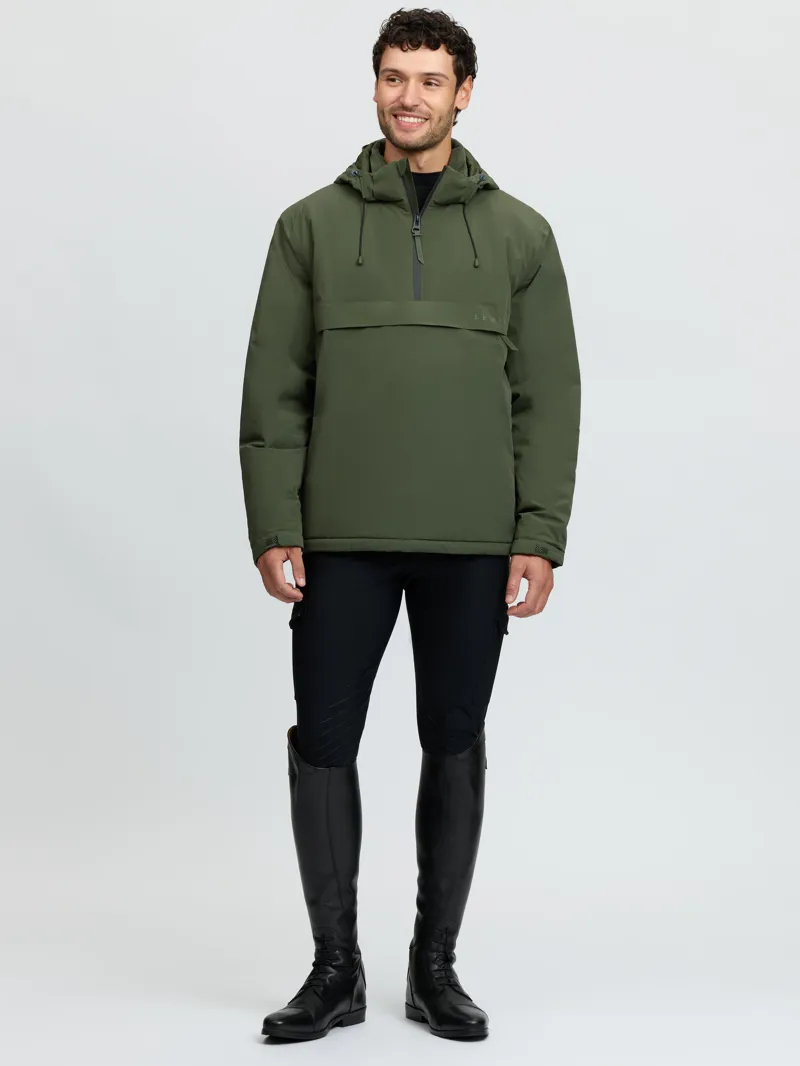 LeMieux Waterproof Anorak Mens in Olive-4
