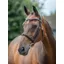 LeMieux Arika Cavesson Bridle in Brown and Silver