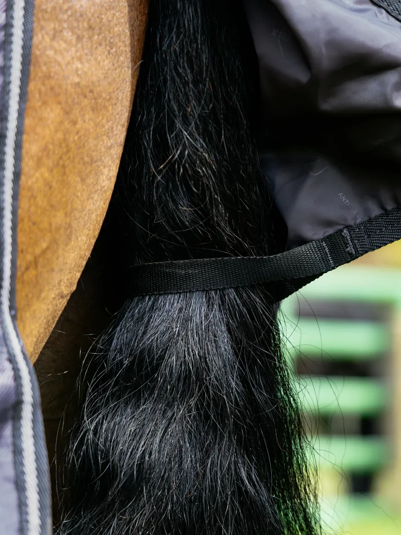 LeMieux Arika Heritage Check Turnout Rug 100g in Cocoa-6
