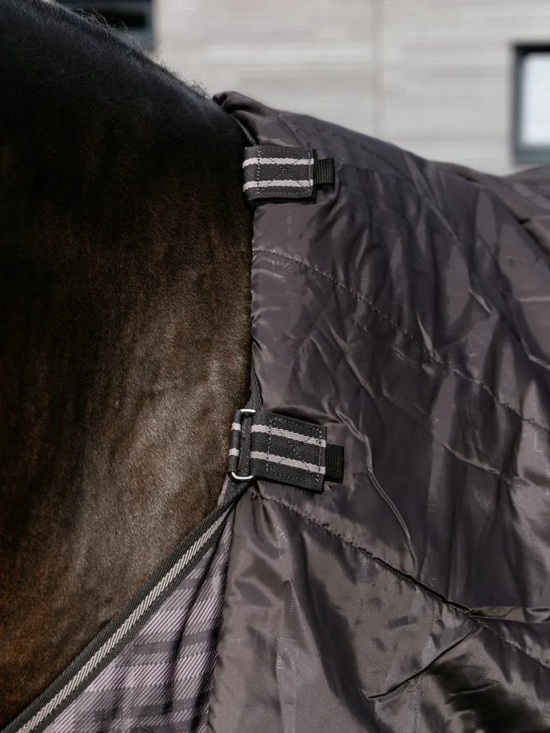 LeMieux Arika Heritage Check Turnout Rug 100g in Cocoa-9