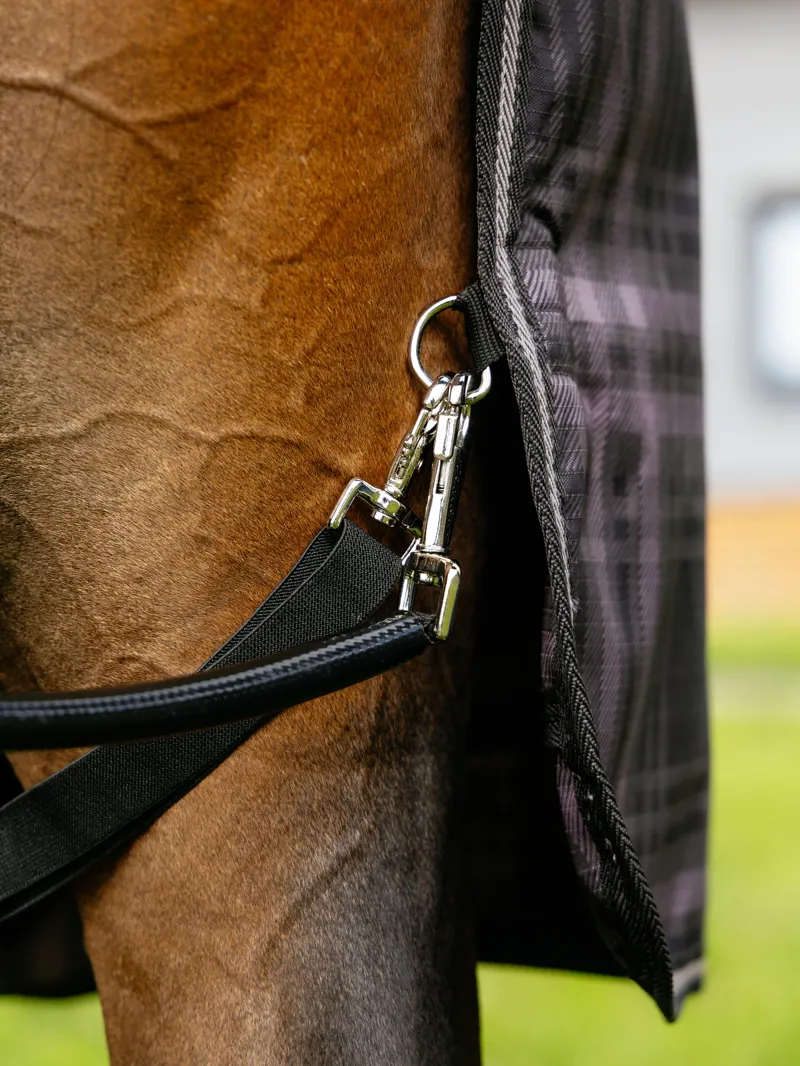 LeMieux Arika Heritage Check Turnout Rug 100g in Cocoa-7
