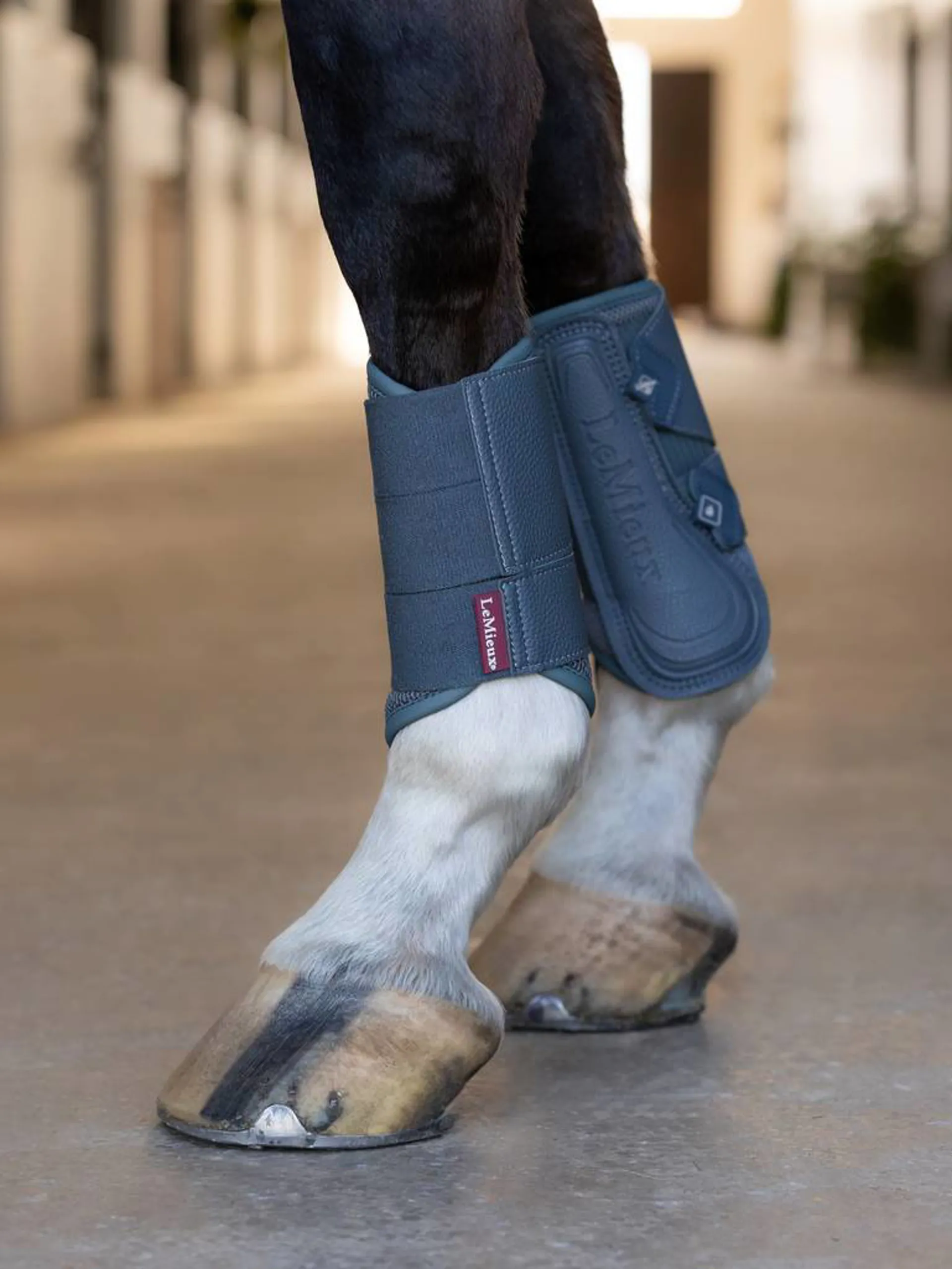 LeMieux Arika Mesh Brushing Boots in Petrol
