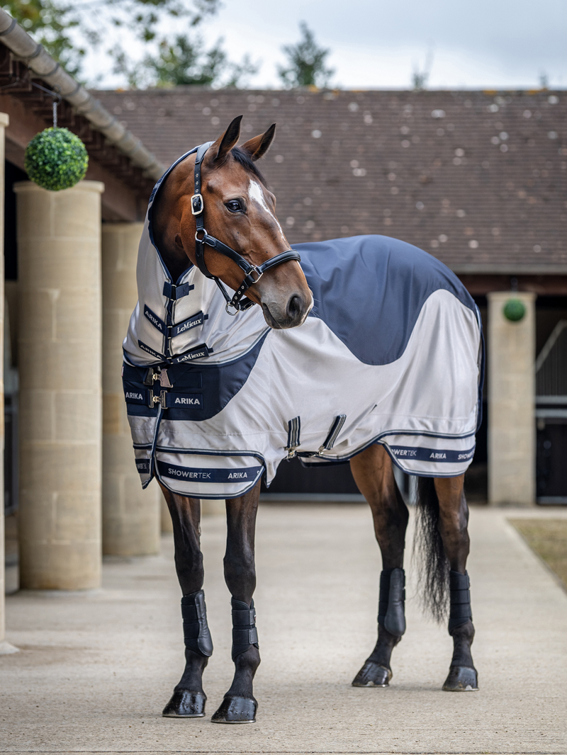 LeMieux Arika Shower-Tek Fly Rug - Navy-2