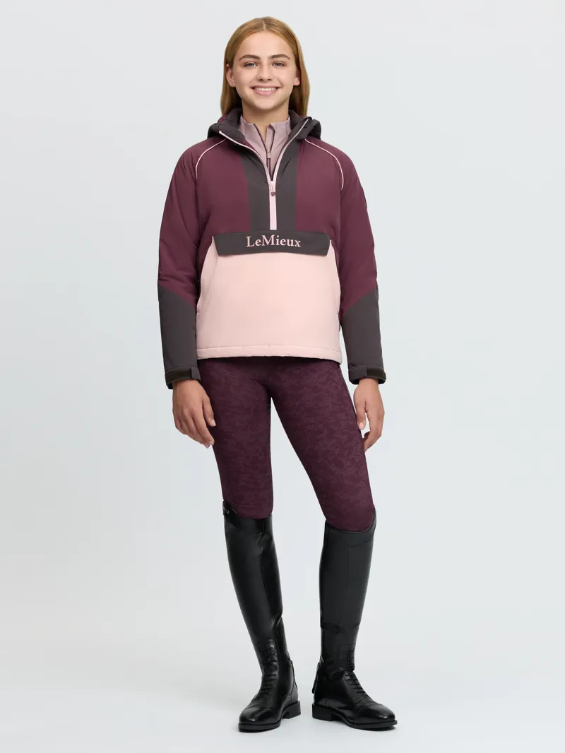 LeMieux Bailey Waterproof Anorak Young Rider in Bramble-7