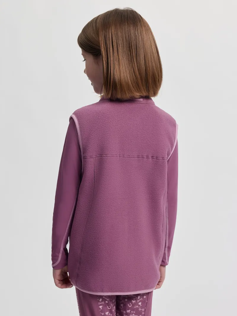 LeMieux Bobbi Fleece Gilet Junior in Mallow-2