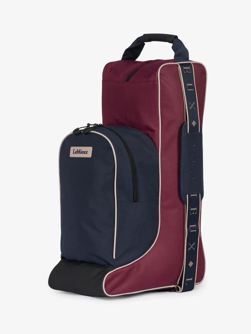 LeMieux Boot and Hat Bag in Blackberry
