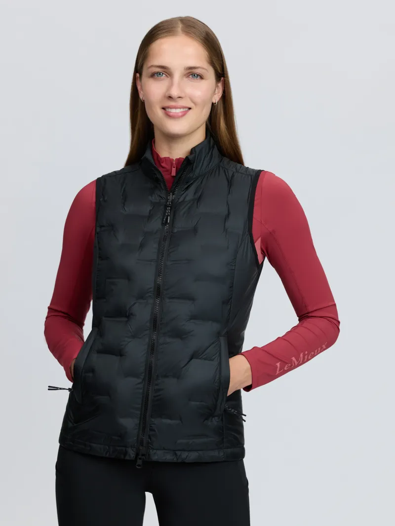 LeMieux Brooke 3 in 1 Waterproof Hybrid Jacket Ladies in Black-2