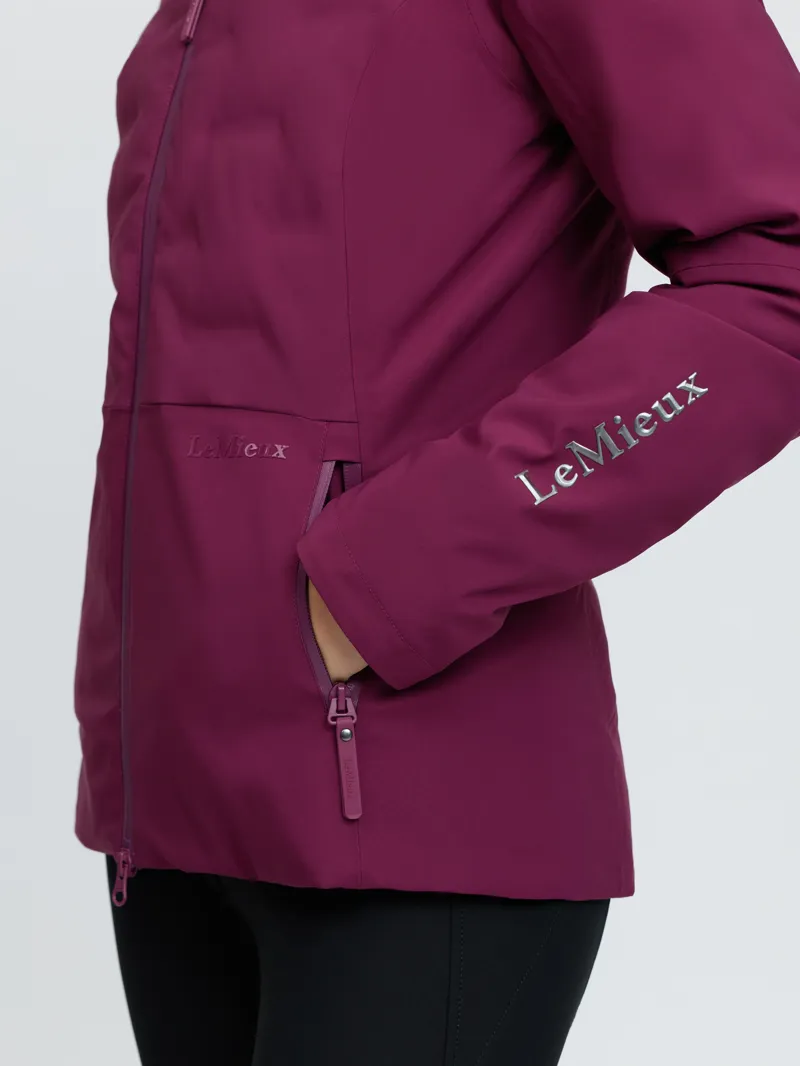 LeMieux Brooke 3 in 1 Waterproof Hybrid Jacket Ladies in Blackberry-6