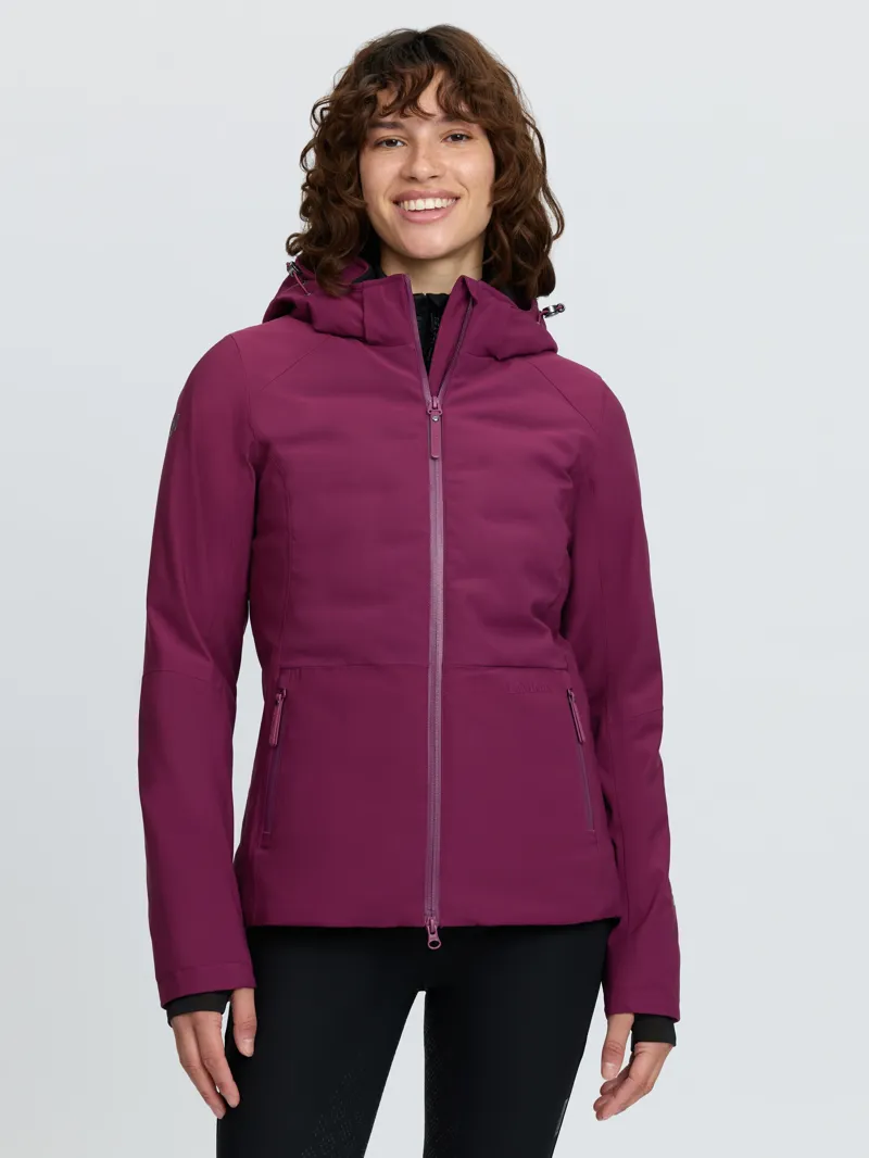 LeMieux Brooke 3 in 1 Waterproof Hybrid Jacket Ladies in Blackberry