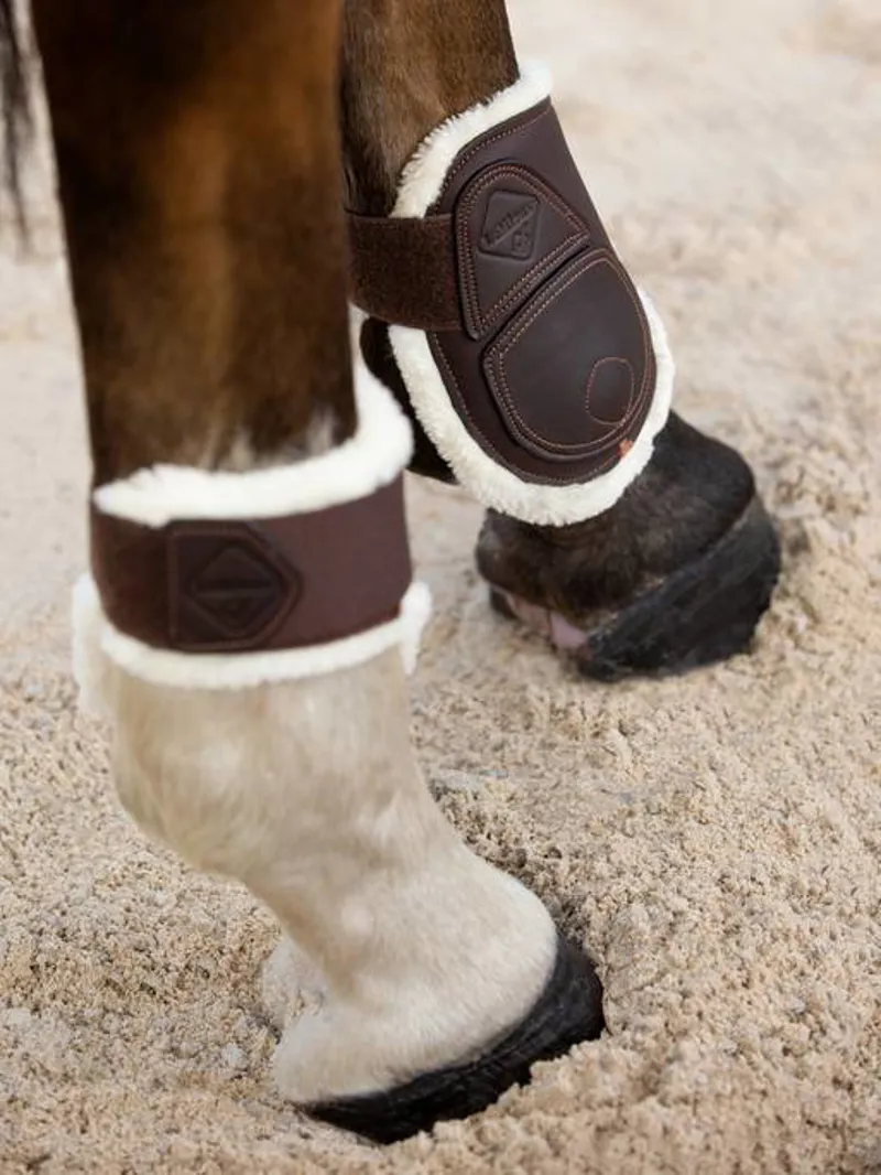 LeMieux Capella Comfort Fetlock Boots in Brown-3