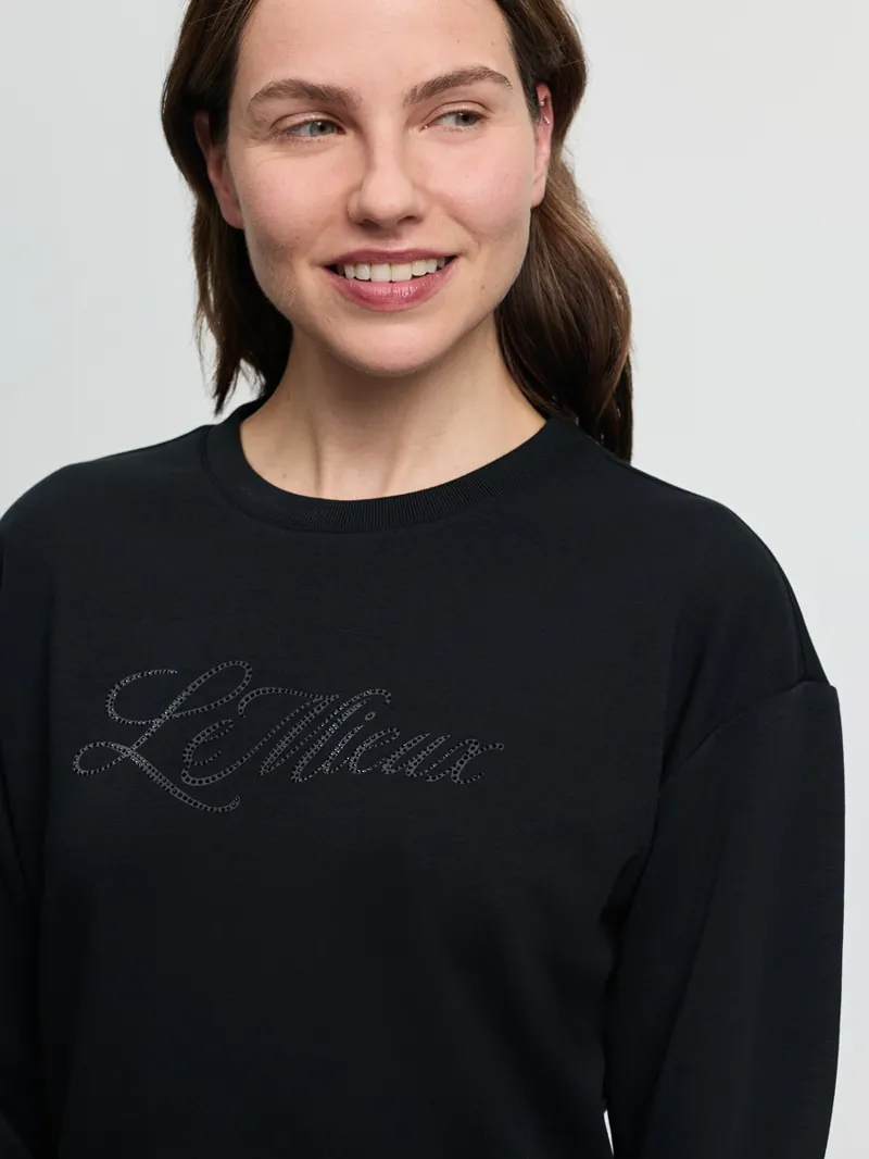 LeMieux Christina Crew Sweat Ladies in Black-2